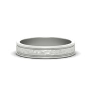 Light Weight Classic Hammered Wedding Ring
